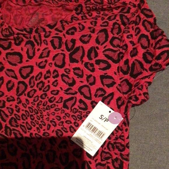 George Red Animal Print Tee - Picture 2 of 3